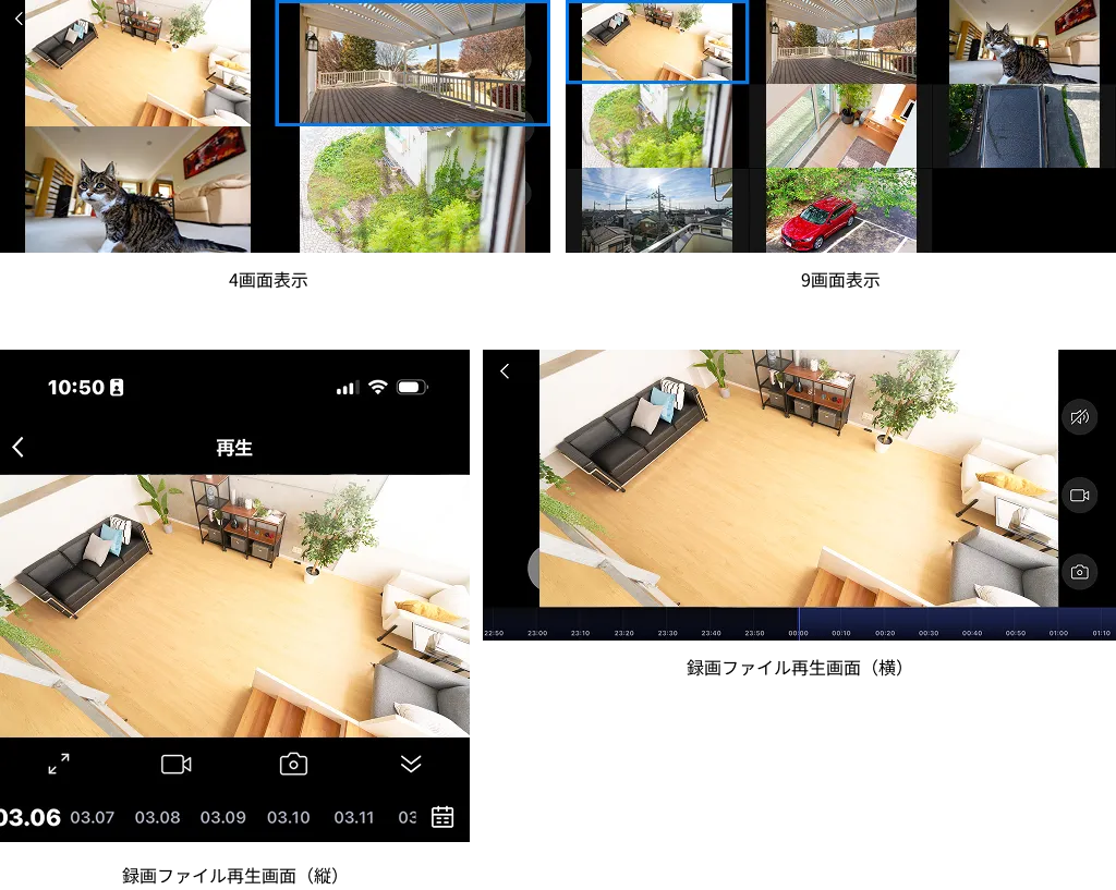スマホアプリでの表示例