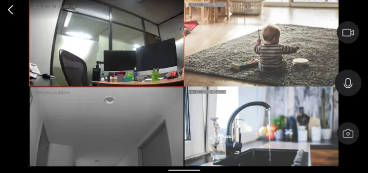 「OK Google,　子供部屋のカメラを映して！」